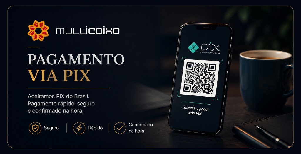 Pagamento via PIX e Multicaixa